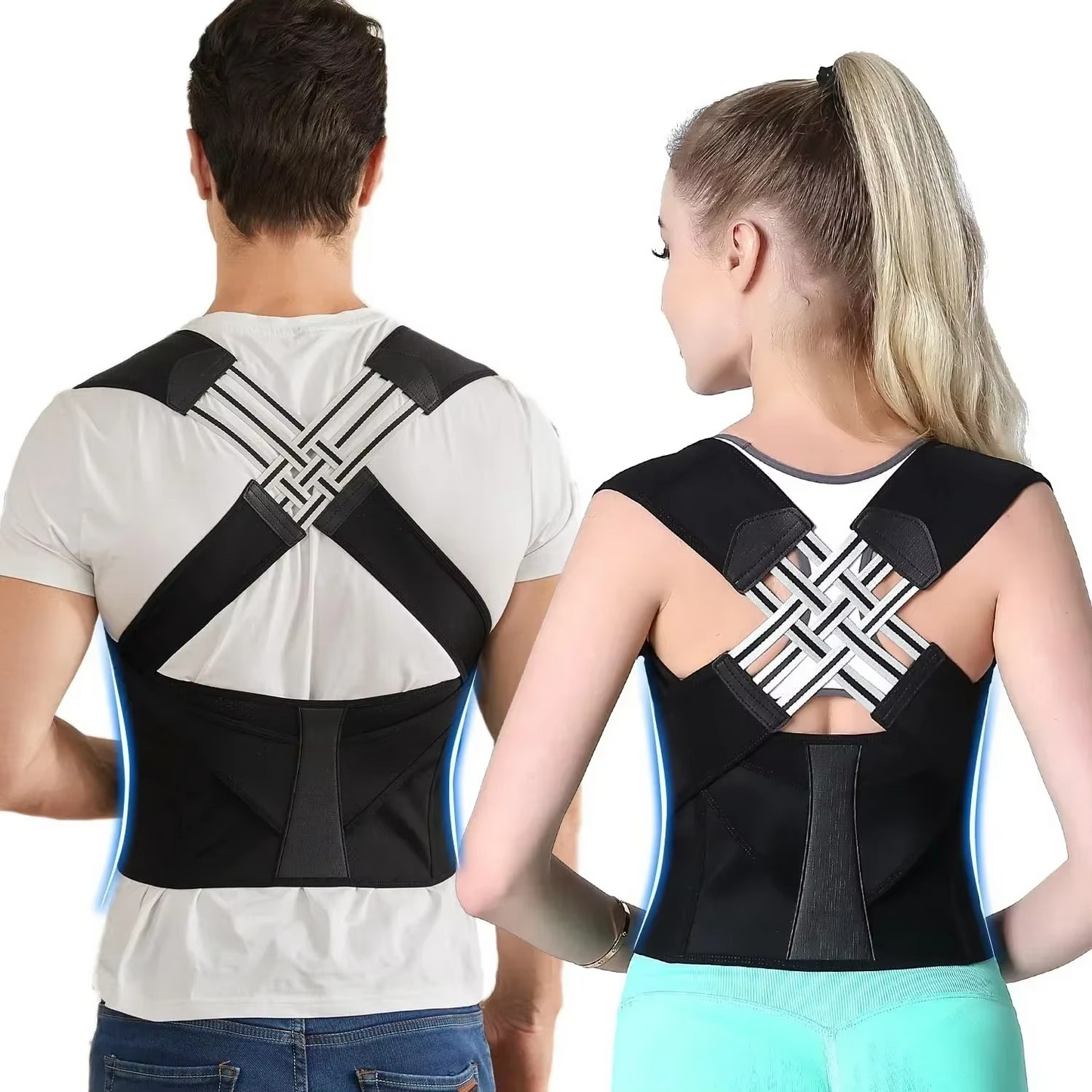 Ceinture correctrice de posture pour le dos et les épaules unisexe