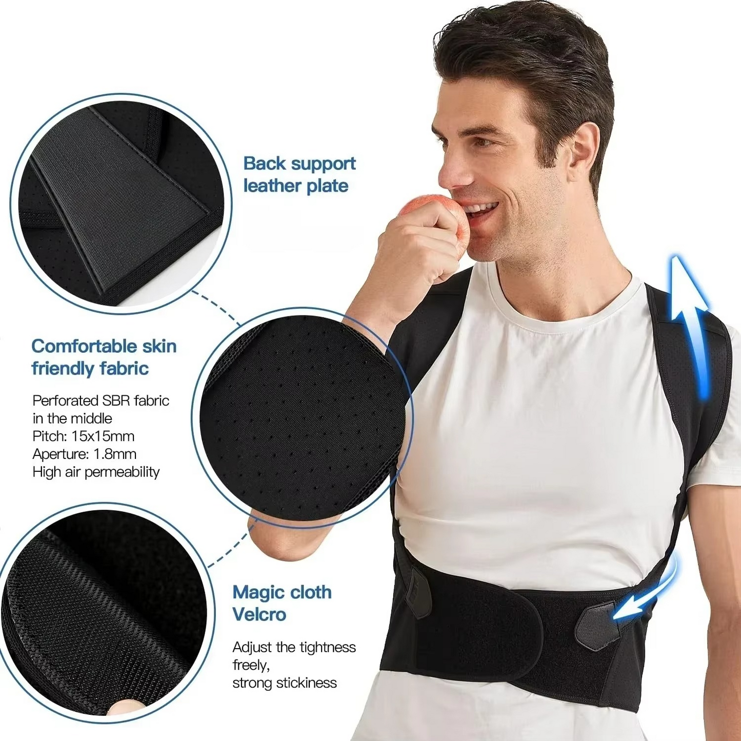 Ceinture correctrice de posture pour le dos et les épaules unisexe